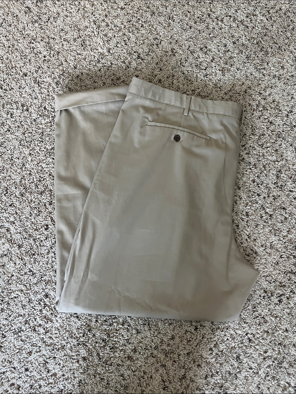 Chaps Men’s Pleated Cuffed Khaki Pants – Big & Tall W46 L30